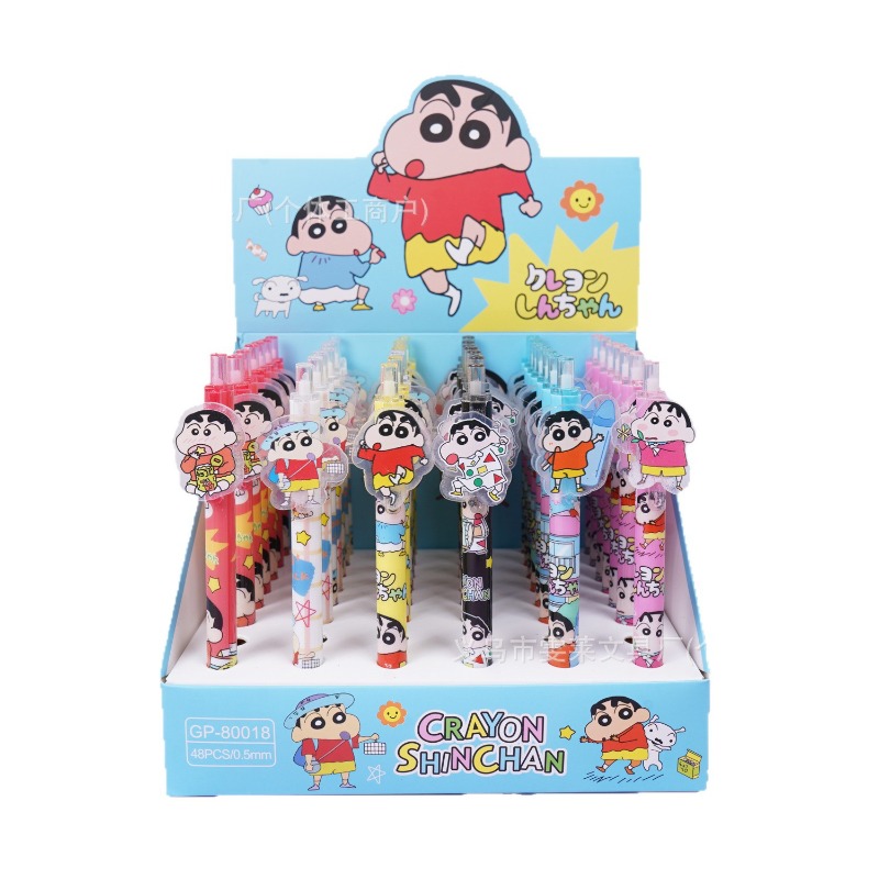 Is Stationery Office Supply - 48pcs/box Crayon Shinchan Point Pen Cartoon