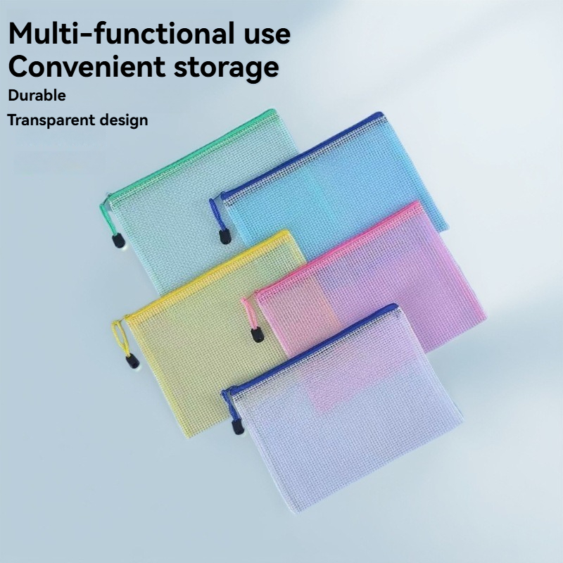 Is Stationery Office Supply - 5PCS Stationery Storage Folder File Mesh