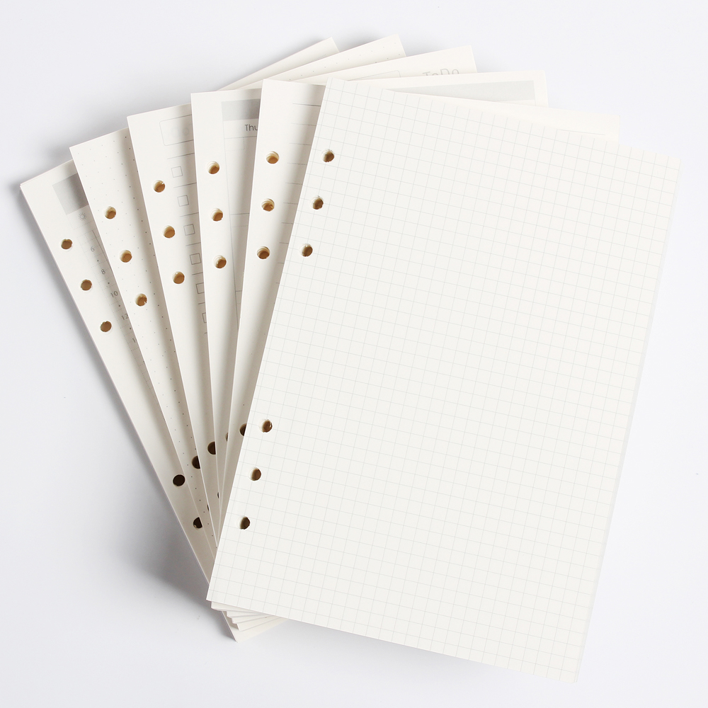 Notebook Dotted A5 - Classic 6 holes binder notebook inner