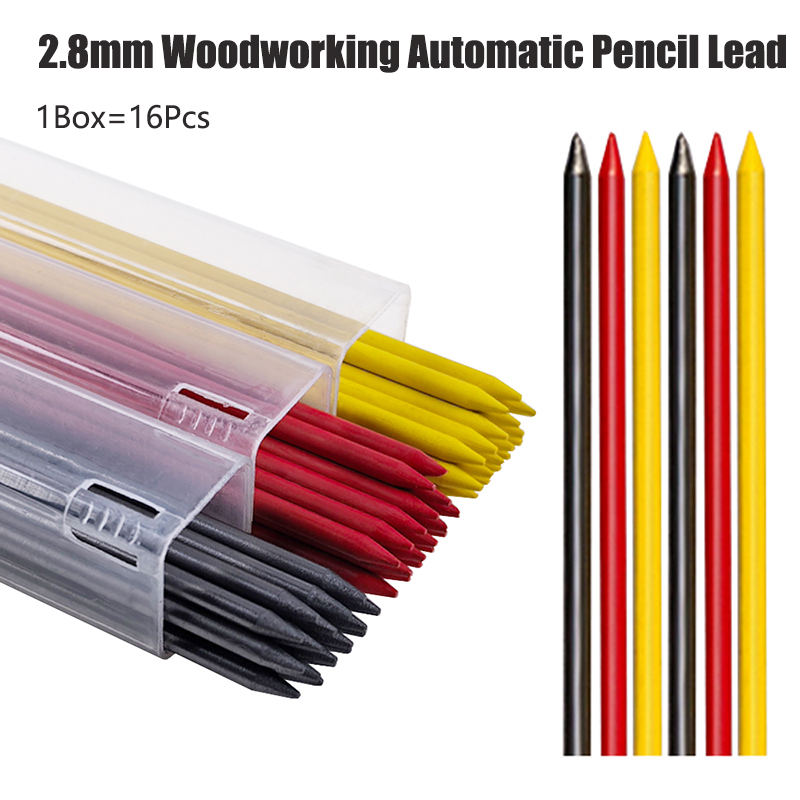 Black Yellow Red 2.8mm Woodwor - Mechanical Pencil Lead ulasan dan harga