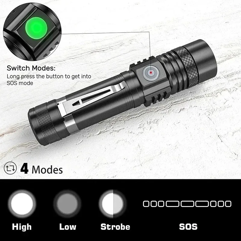 Rechargeable T6 Handheld Flash - Stationery Supply ulasan dan harga