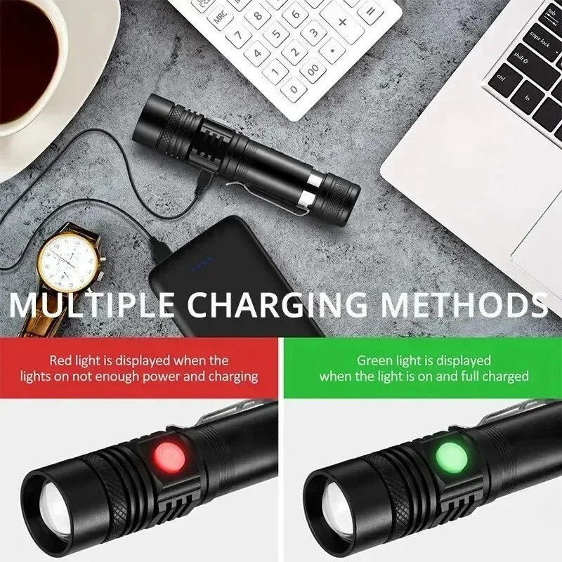 Rechargeable T6 Handheld Flash - Stationery Supply ulasan dan harga