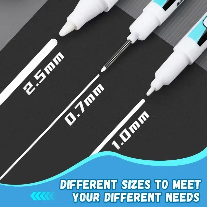 0.7/1.0/2.5MM White Permanent  - Stationery Supply ulasan dan harga