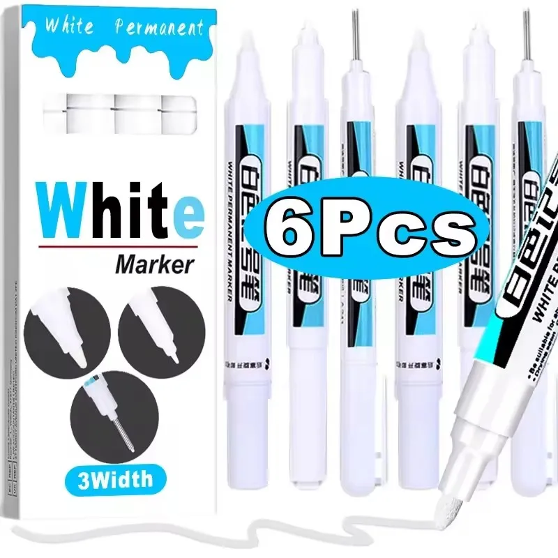 0.7/1.0/2.5MM White Permanent  - Stationery Supply ulasan dan harga