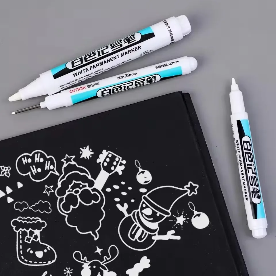 0.7/1.0/2.5MM White Permanent  - Stationery Supply ulasan dan harga