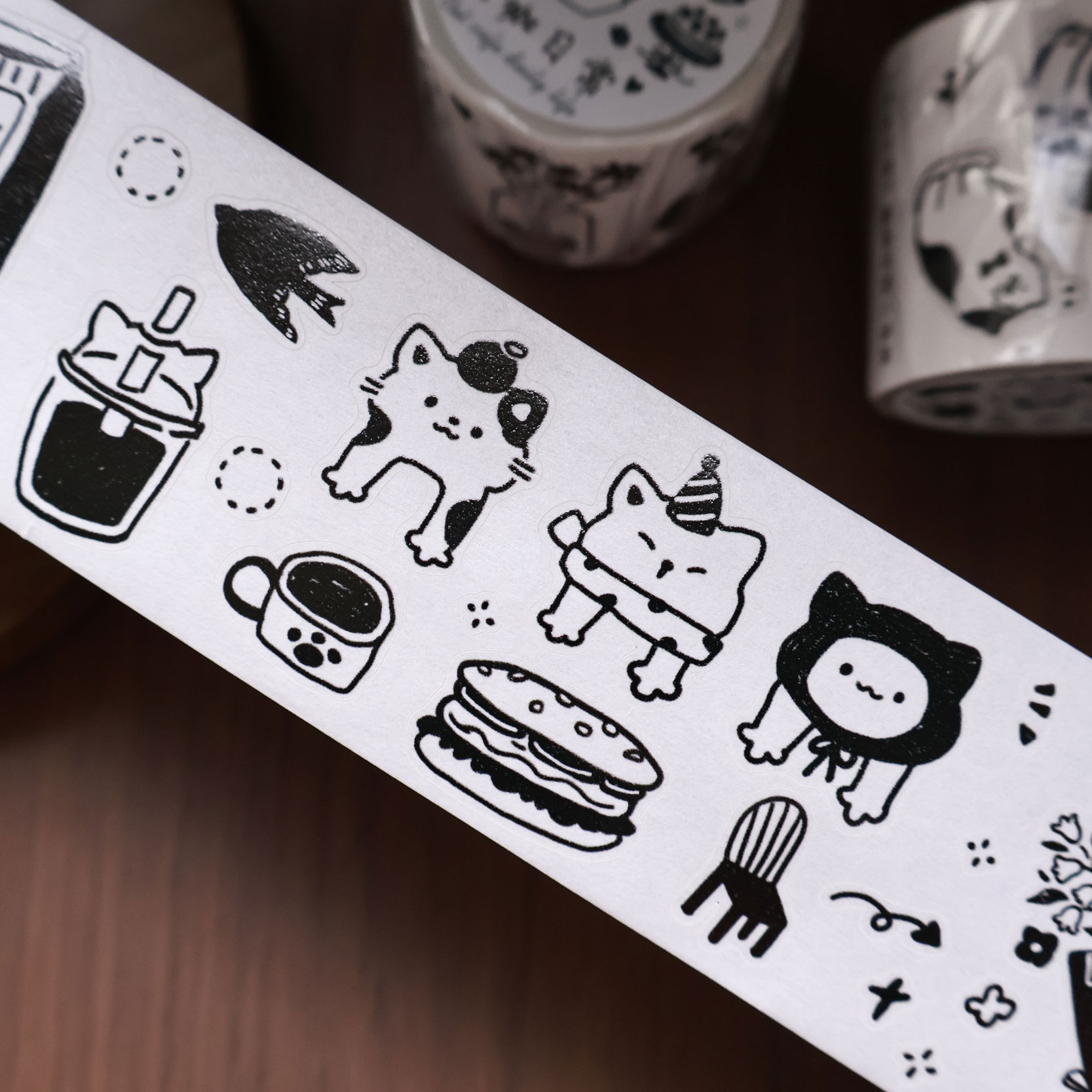 YiEr Studio Vintage Daily Cat' - Washi Tape Set ulasan dan harga