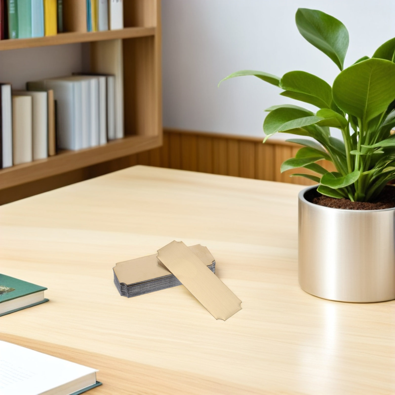 20Pcs Stainless Steel Metal Na - Desk Name Plate ulasan dan harga