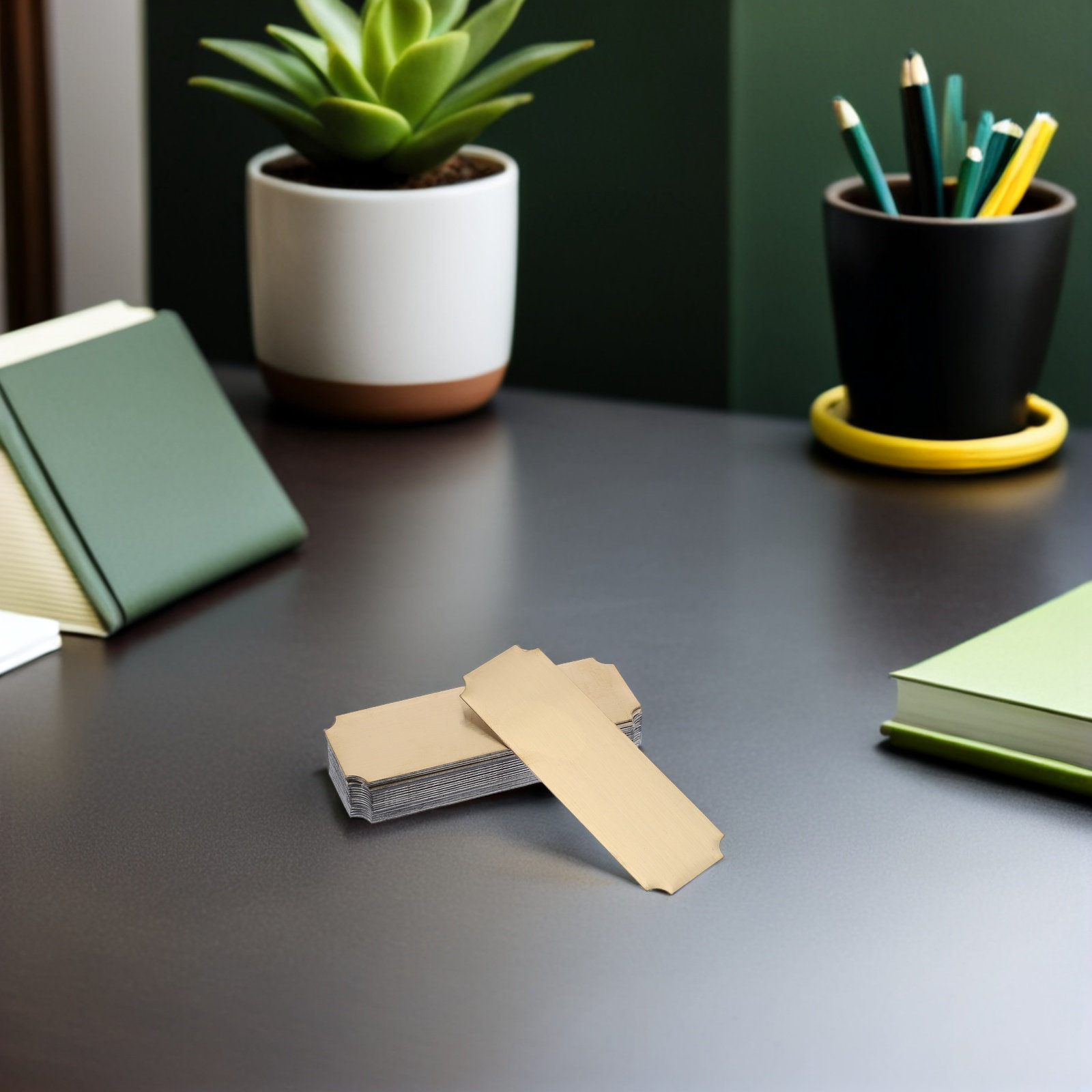 20Pcs Stainless Steel Metal Na - Desk Name Plate ulasan dan harga