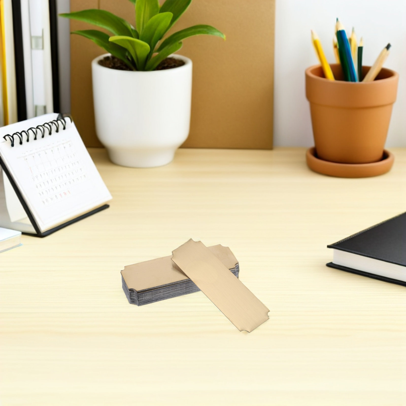20Pcs Stainless Steel Metal Na - Desk Name Plate ulasan dan harga