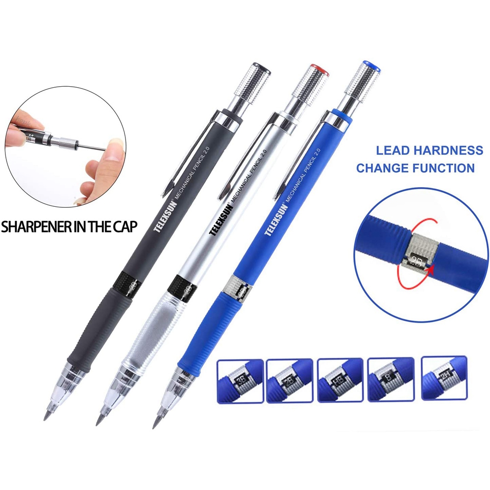 2.0mm 2B Mechanical Pencils Au - Ideal Stationery & Office Supply ulasan dan harga