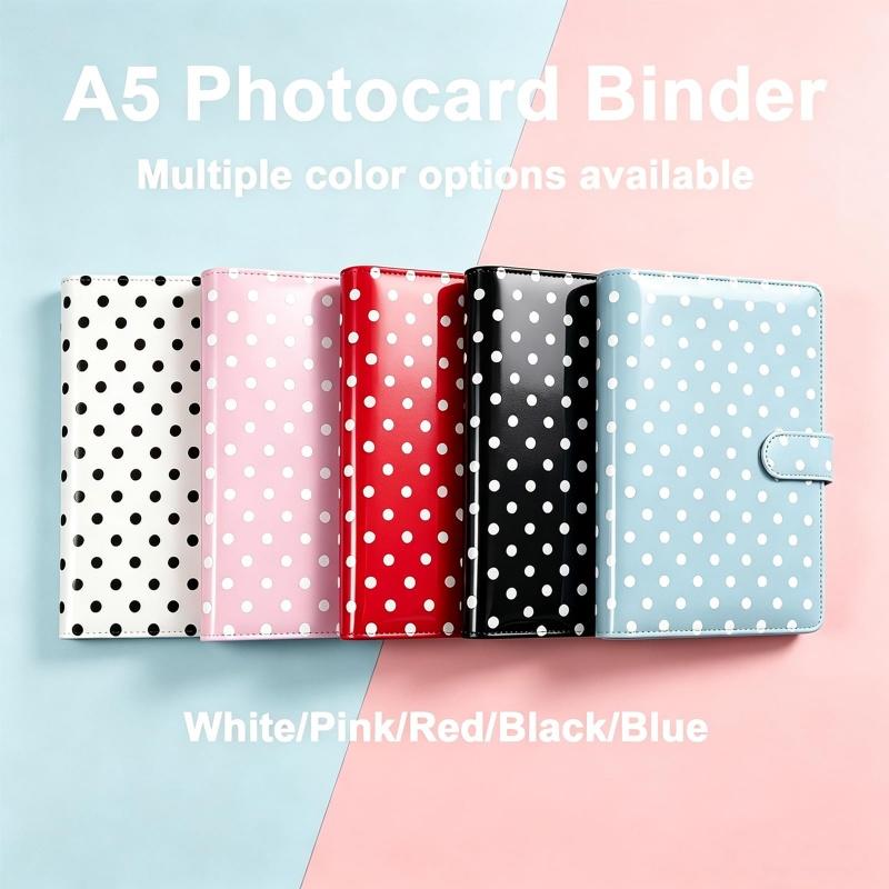 A5 Polka Dot 6 Ring Card Colle - Notebook Dotted A5 ulasan dan harga
