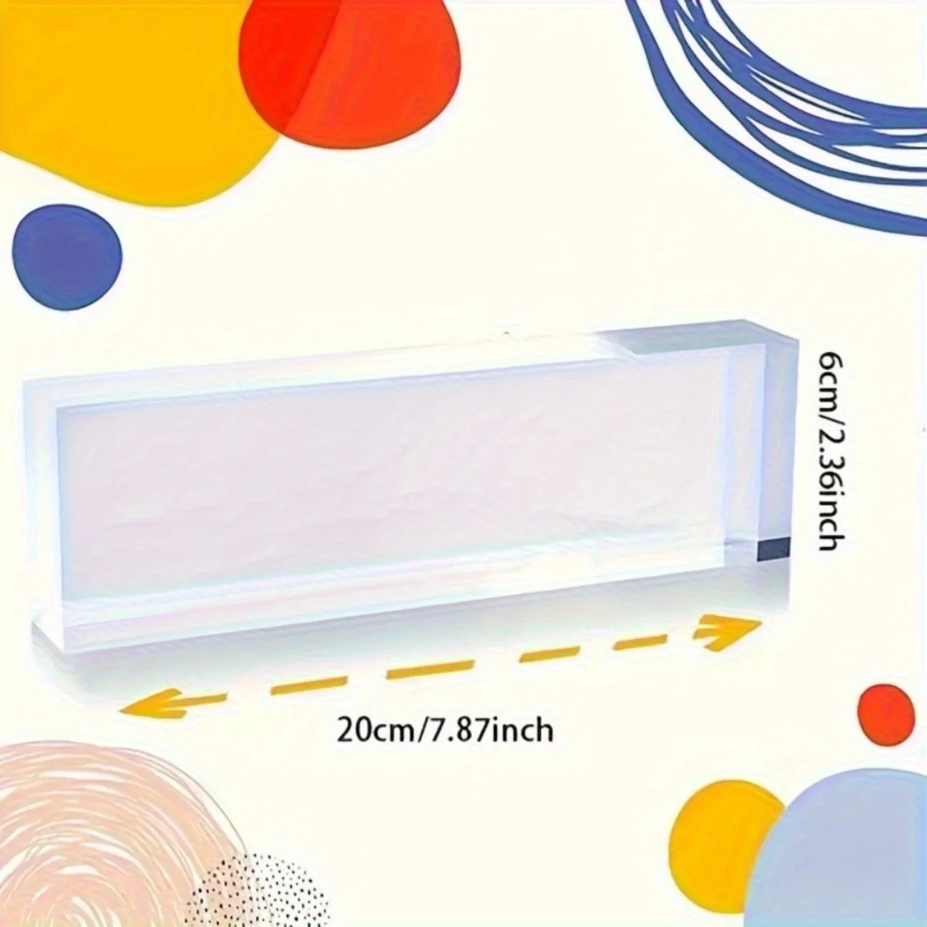 1PC Personalized Floral Acryli - Desk Name Plate ulasan dan harga