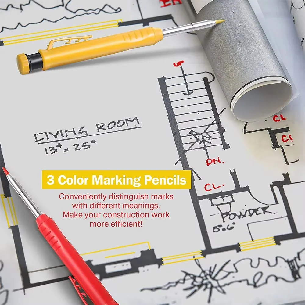 Solid Carpenter Pencil Set Woo - Mechanical Pencil Lead ulasan dan harga