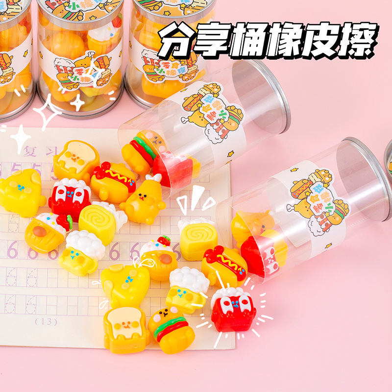 Creative Cartoon Snack Eraser  - Stationery Supply ulasan dan harga