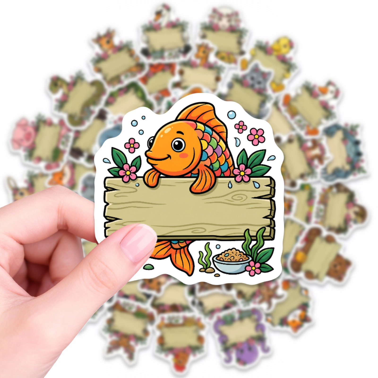 50/100Pcs HD Watercolor Forest - Paper Deal Stationery & Office Supply ulasan dan harga