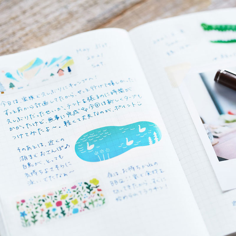 Japan KITTA Small Cute Washi P - Washi Tape Set ulasan dan harga