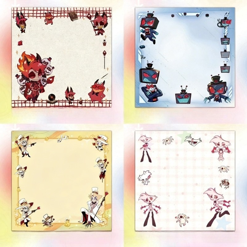 4Pcs Hazbin Hotel Zestial & Al - Stationery Warehouse ulasan dan harga