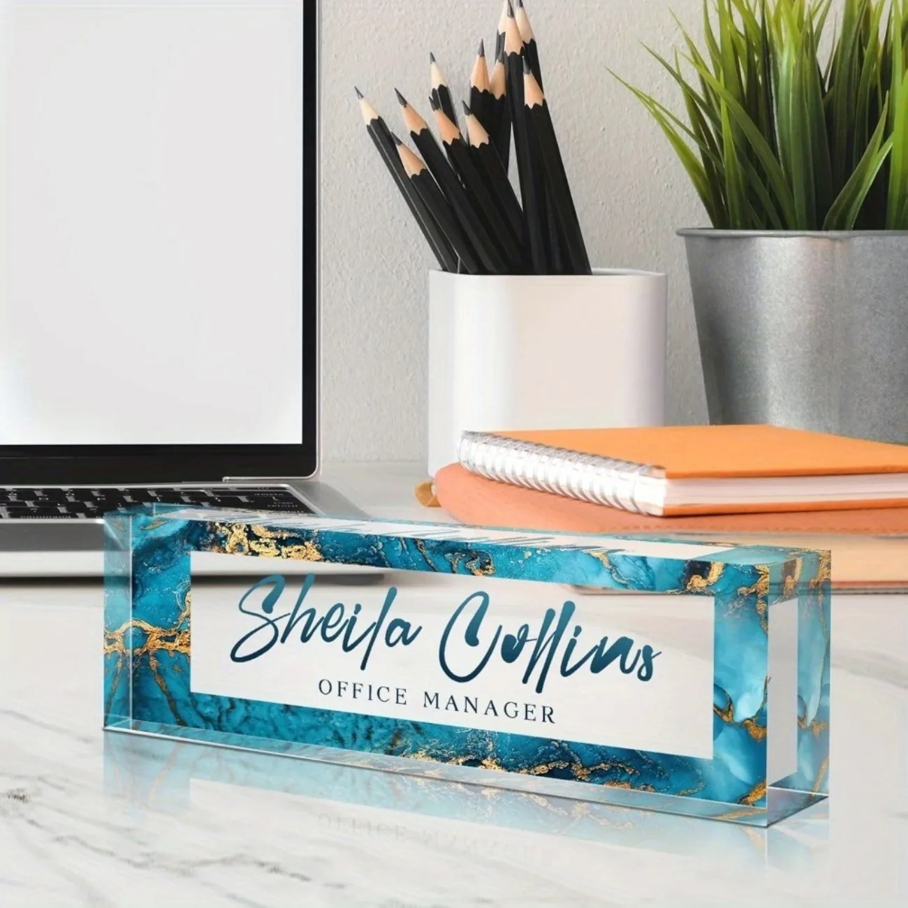 [2D Flat] Funny Custom Acrylic - Desk Name Plate ulasan dan harga