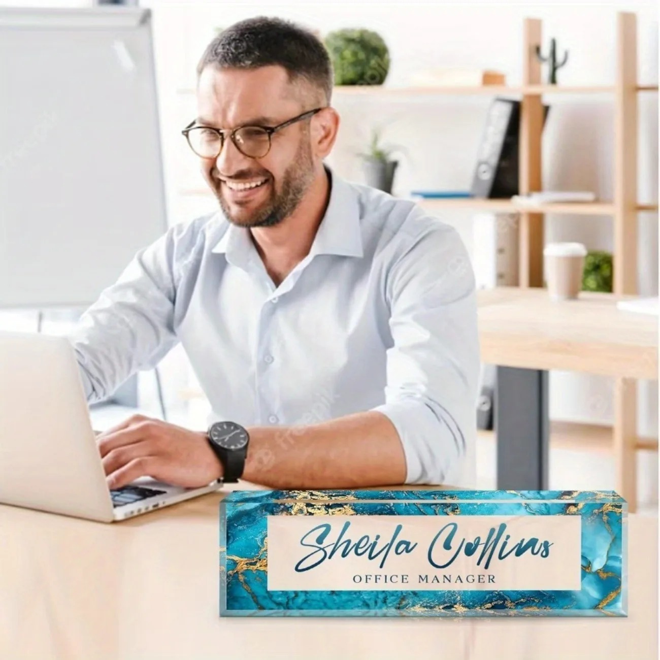 [2D Flat] Funny Custom Acrylic - Desk Name Plate ulasan dan harga
