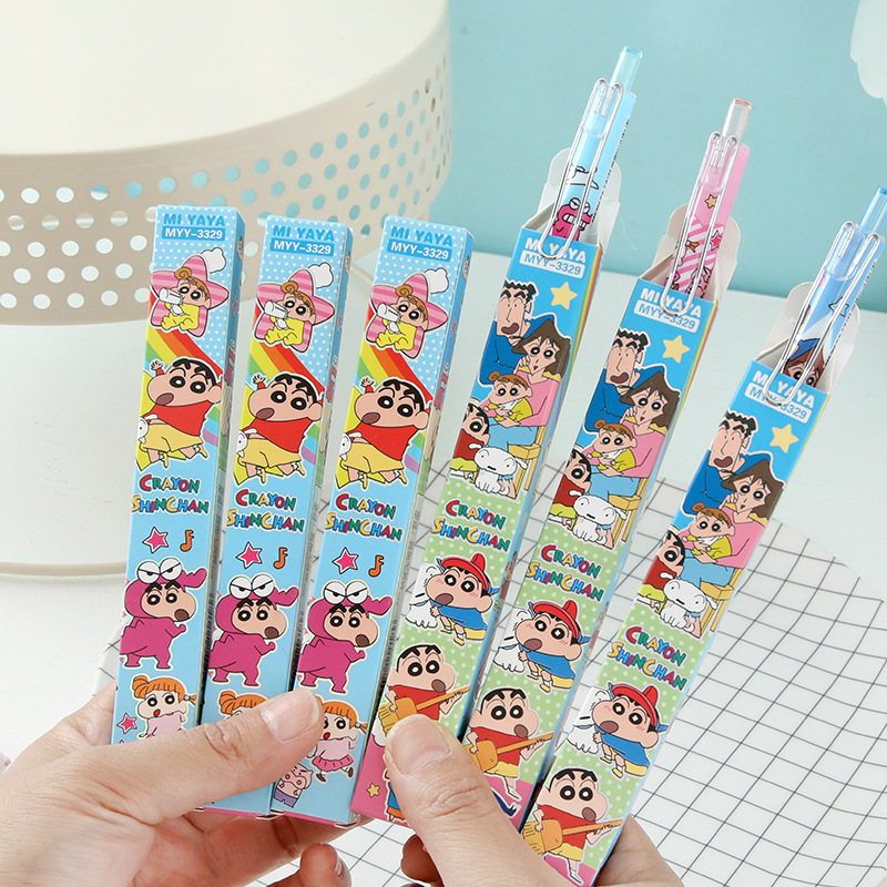 6Pcs Cartoon Crayon Shin-Chan  - Is Stationery Office Supply ulasan dan harga