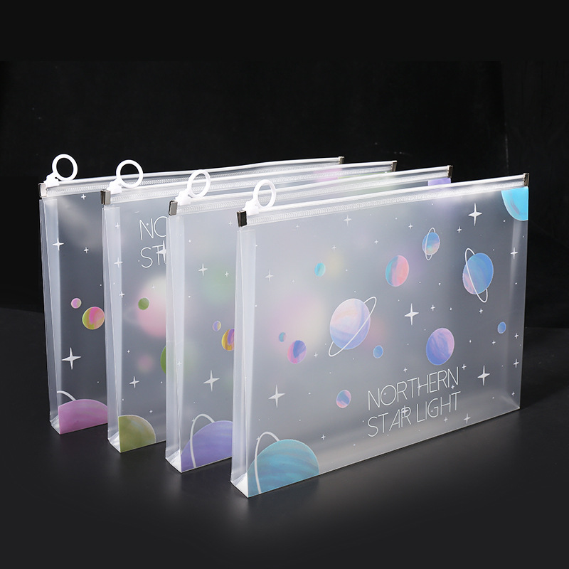4/12pcs A4 Space Zipper Folder - Is Stationery Office Supply ulasan dan harga