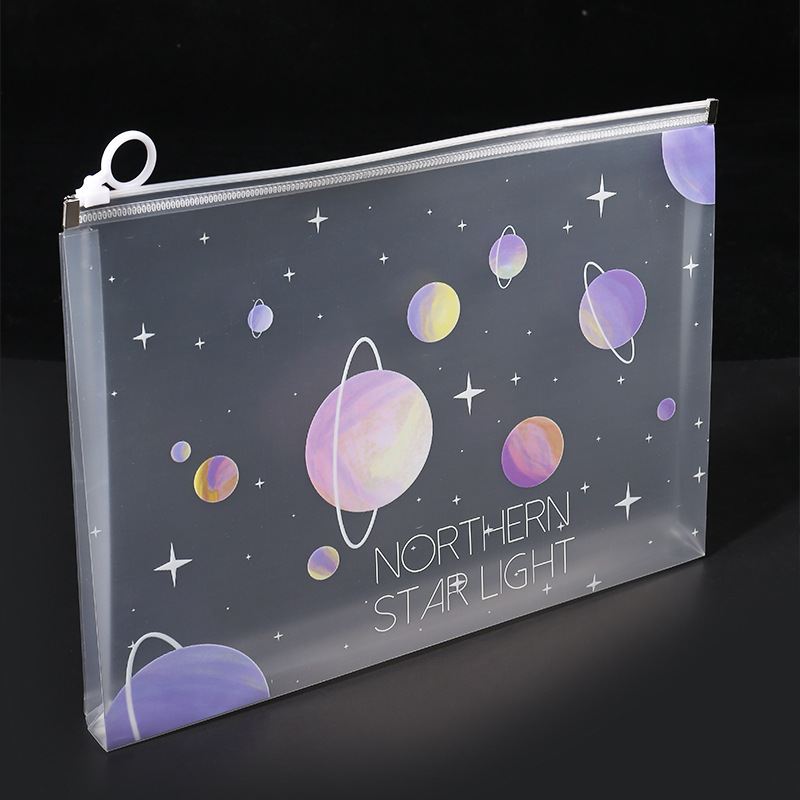 4/12pcs A4 Space Zipper Folder - Is Stationery Office Supply ulasan dan harga