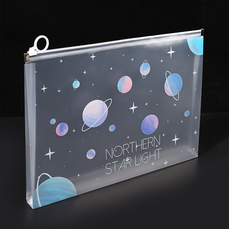 4/12pcs A4 Space Zipper Folder - Is Stationery Office Supply ulasan dan harga