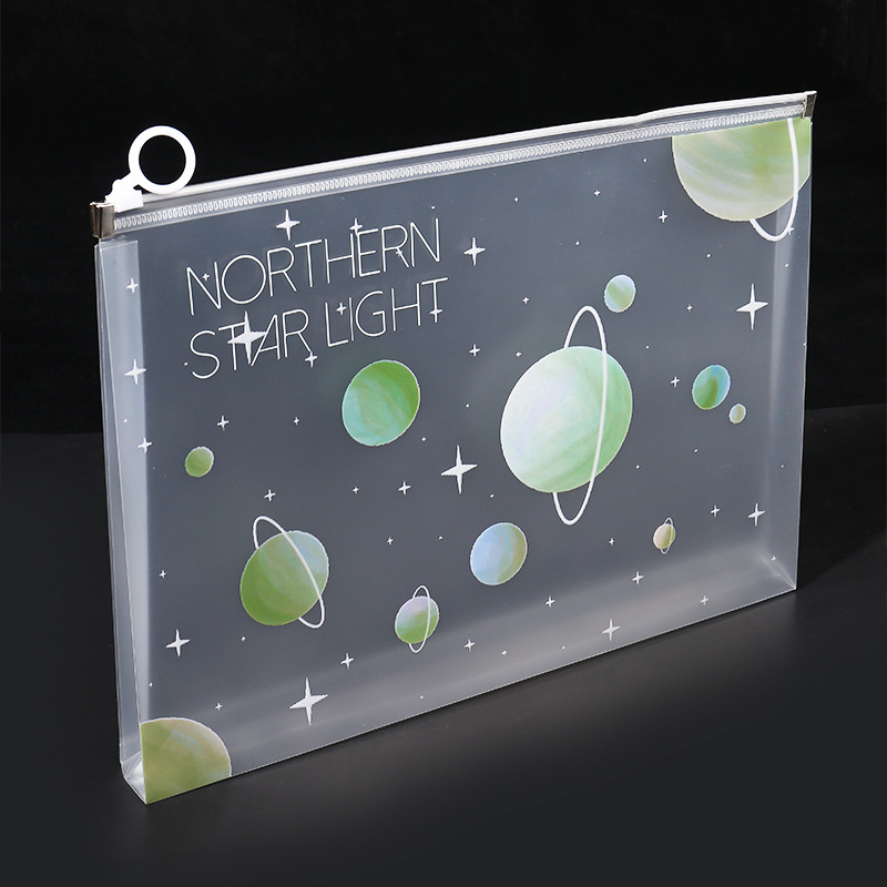 4/12pcs A4 Space Zipper Folder - Is Stationery Office Supply ulasan dan harga