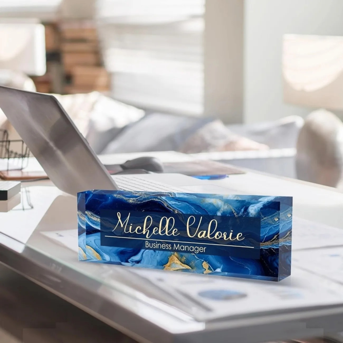 [2D Flat] Customizable Acrylic - Desk Name Plate ulasan dan harga