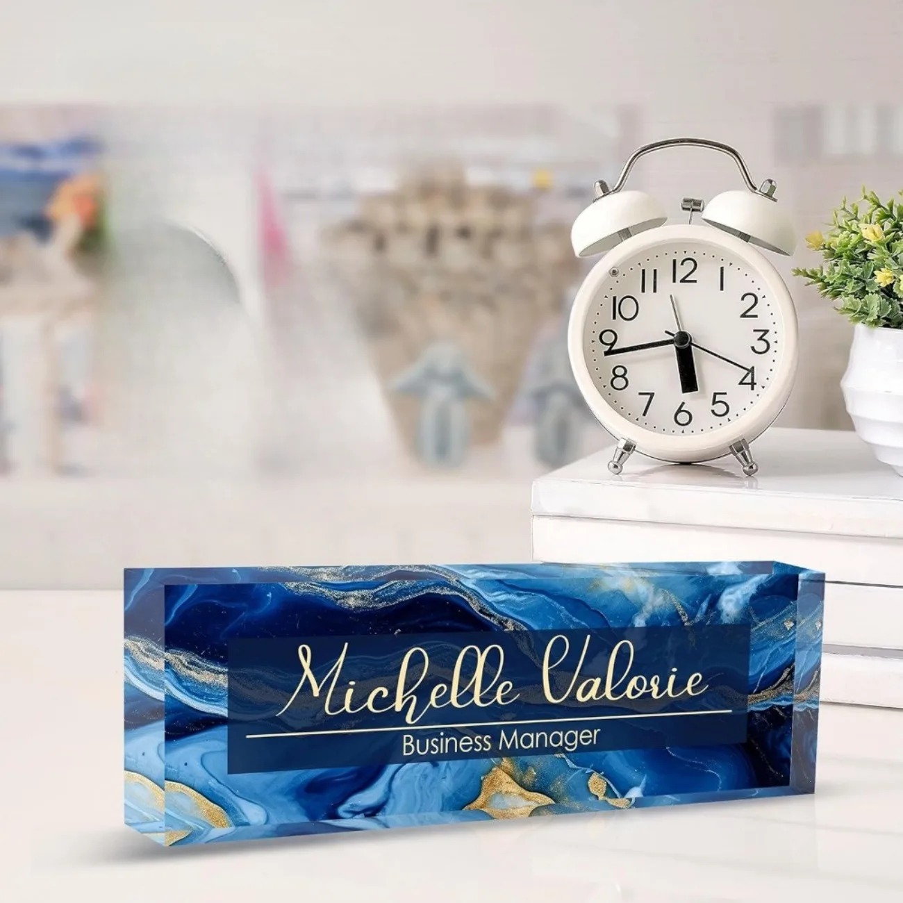 [2D Flat] Customizable Acrylic - Desk Name Plate ulasan dan harga