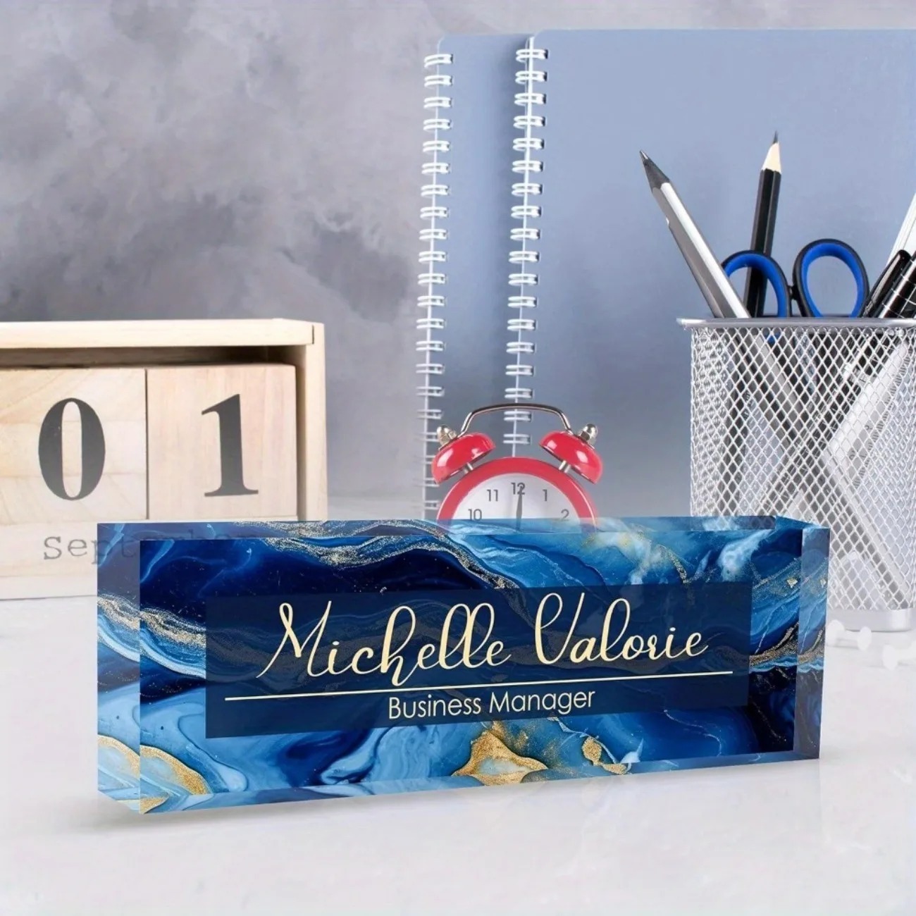 [2D Flat] Customizable Acrylic - Desk Name Plate ulasan dan harga